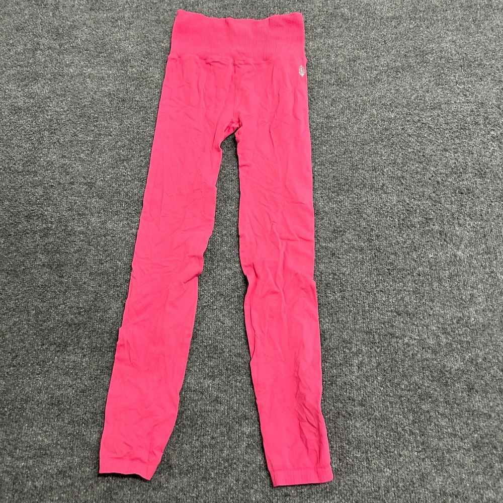 FP Movement Leggings Womens Size XS/S Pink Seamless High Waist Yoga USA Made